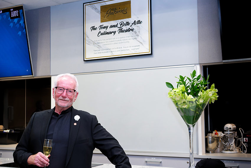 Tony Astle at the opening of the Culinary Theatre